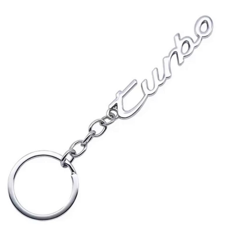Porsche ‘Turbo’ Keyring – Chrome
